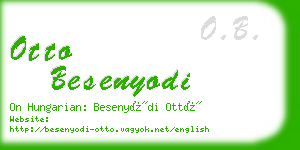 otto besenyodi business card